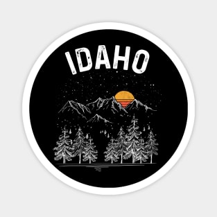 Vintage Retro Idaho State Magnet